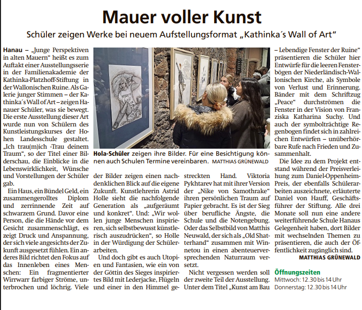 Mauer voller Kunst